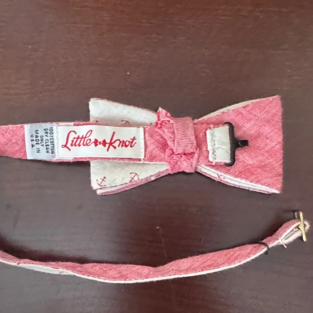 Nautical Kids Bow Tie - Red and White
